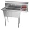 Koolmore 2 Compartment Stainless Steel NSF Commercial Kitchen Prep & Utility Sink with Drainboard SB141611-12R3 - alternate 1